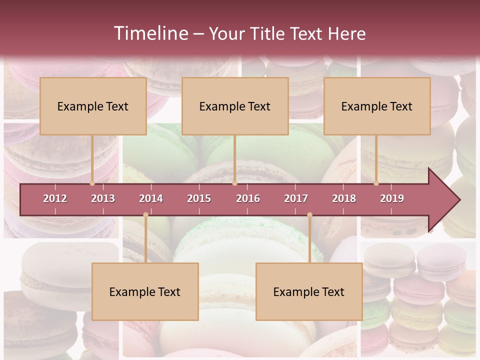 Biscuit Gourmandise Macaron PowerPoint Template