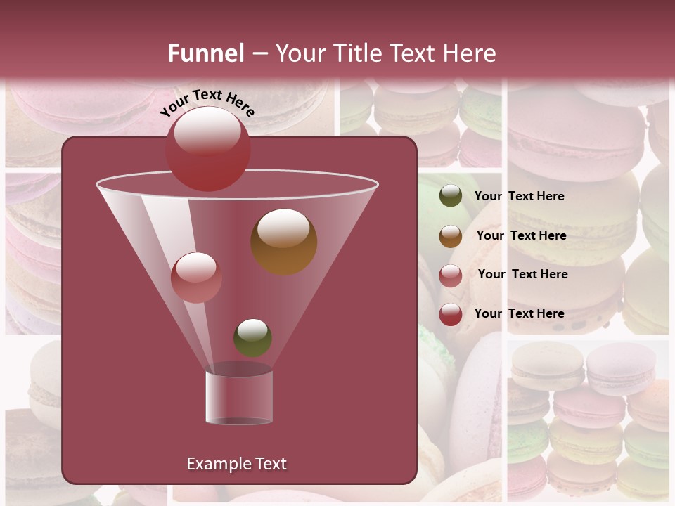 Biscuit Gourmandise Macaron PowerPoint Template