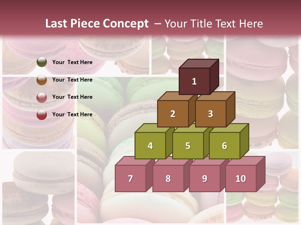 Biscuit Gourmandise Macaron PowerPoint Template