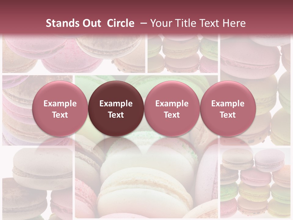 Biscuit Gourmandise Macaron PowerPoint Template