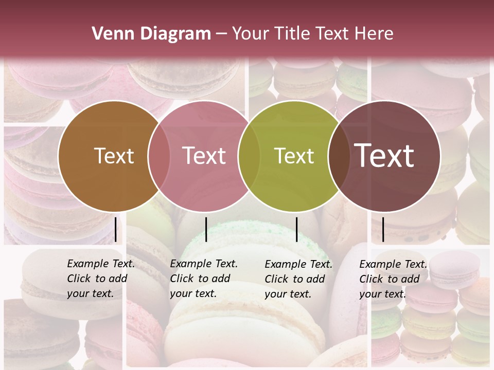 Biscuit Gourmandise Macaron PowerPoint Template