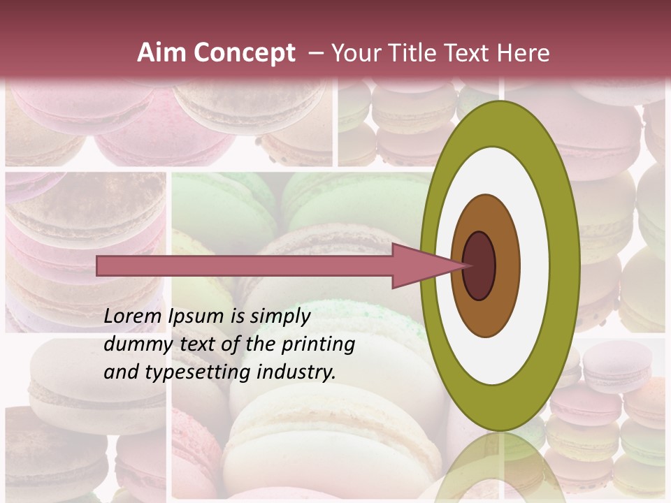 Biscuit Gourmandise Macaron PowerPoint Template