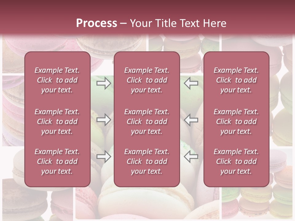 Biscuit Gourmandise Macaron PowerPoint Template