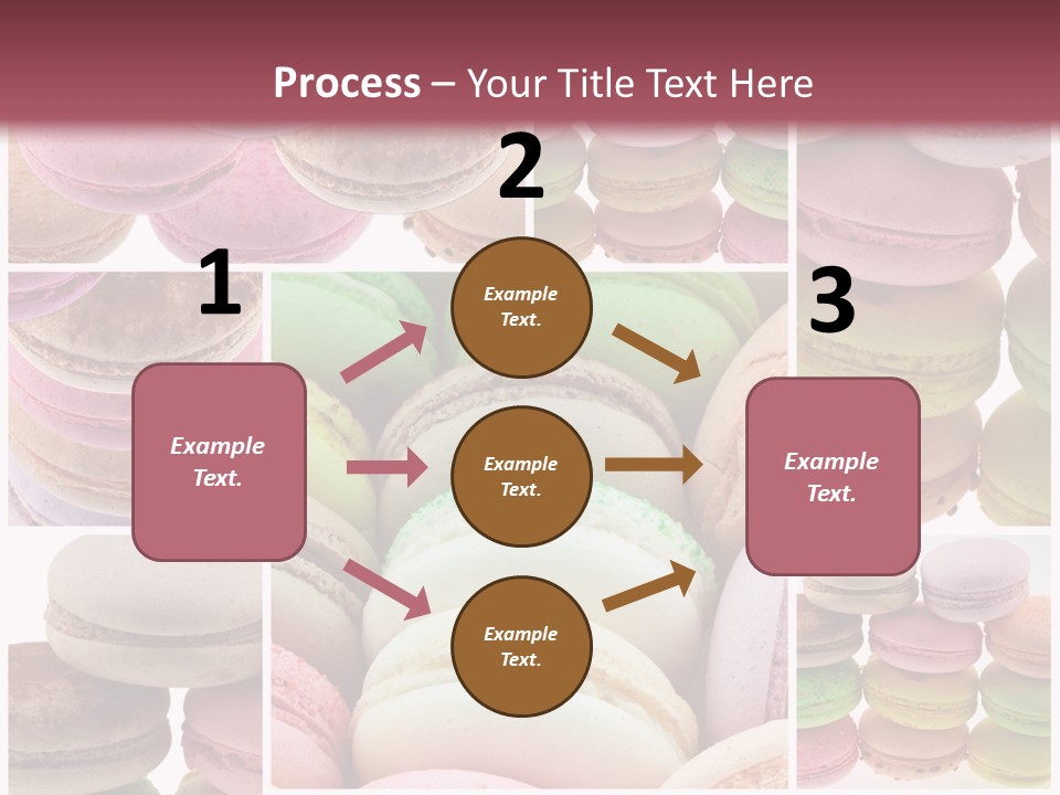 Biscuit Gourmandise Macaron PowerPoint Template