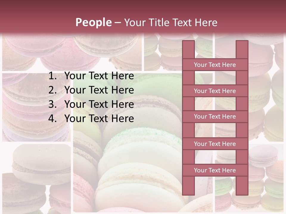 Biscuit Gourmandise Macaron PowerPoint Template