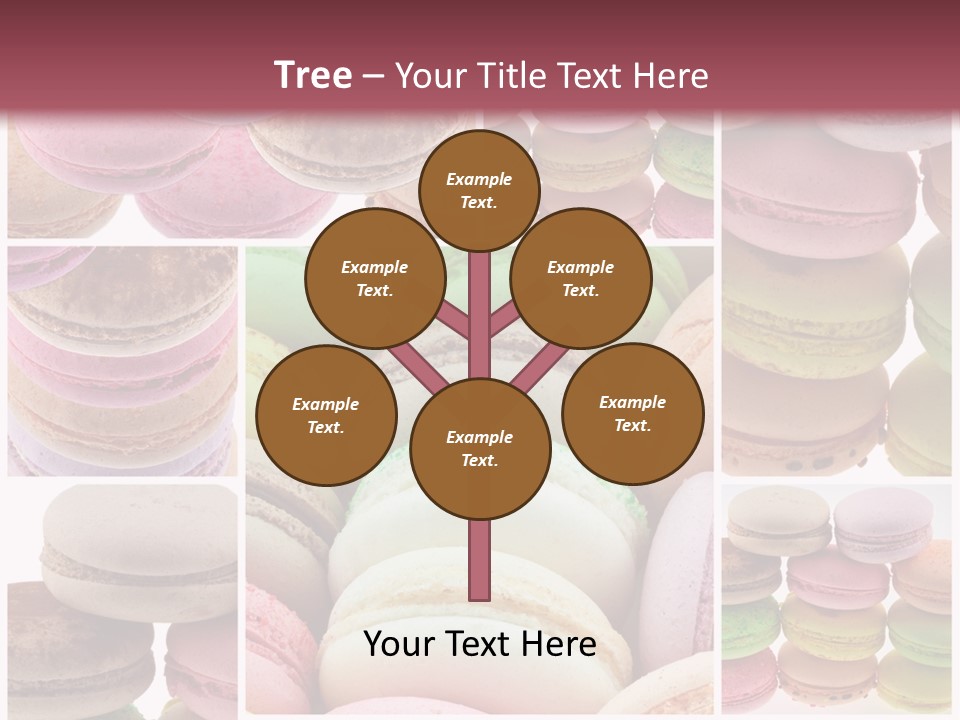 Biscuit Gourmandise Macaron PowerPoint Template