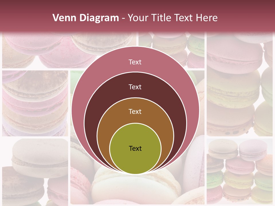 Biscuit Gourmandise Macaron PowerPoint Template
