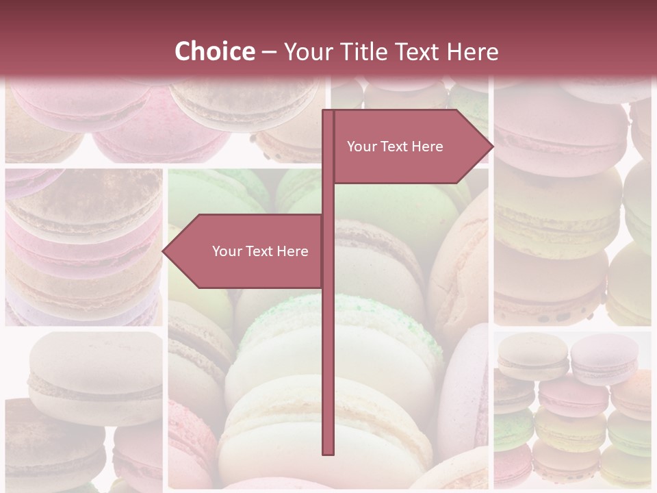 Biscuit Gourmandise Macaron PowerPoint Template