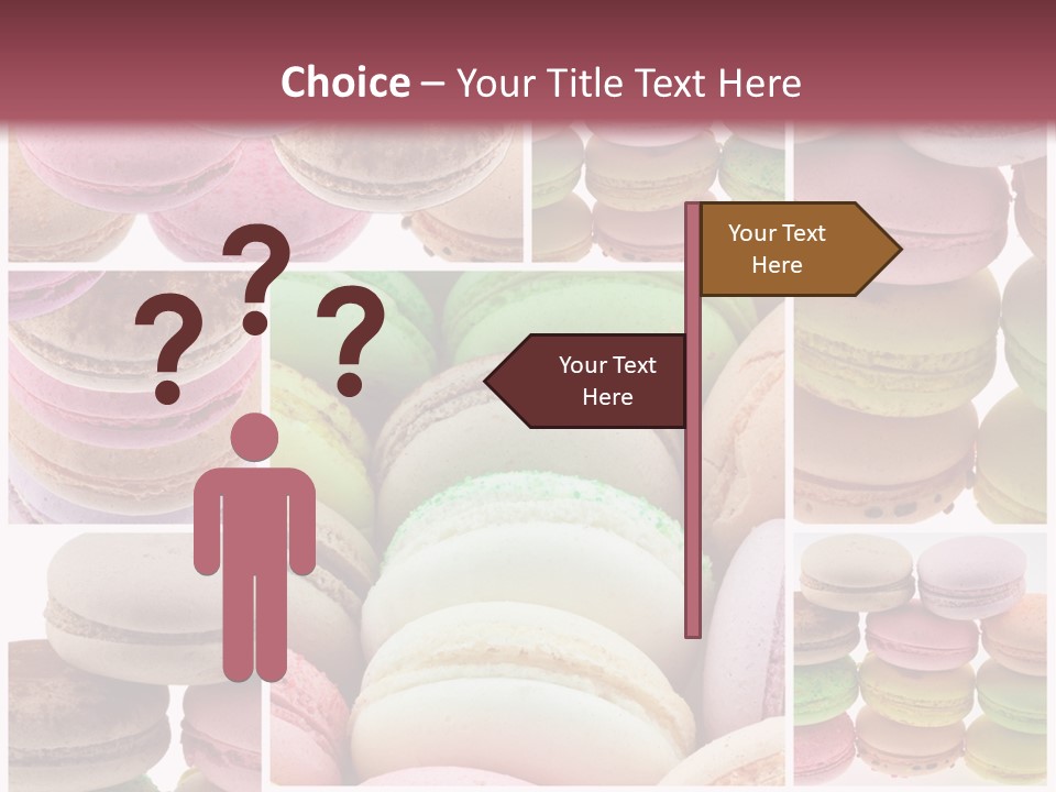 Biscuit Gourmandise Macaron PowerPoint Template