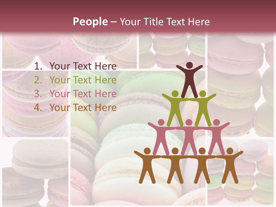 Biscuit Gourmandise Macaron PowerPoint Template