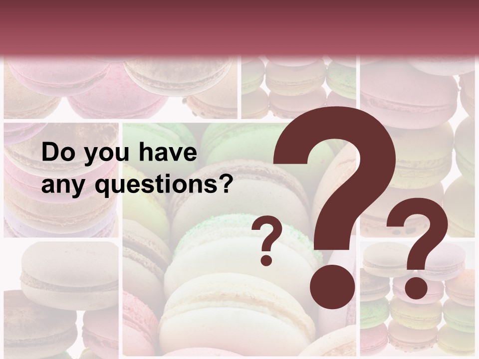Biscuit Gourmandise Macaron PowerPoint Template