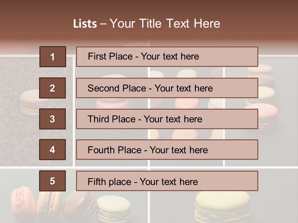 Graines Marron Rang PowerPoint Template