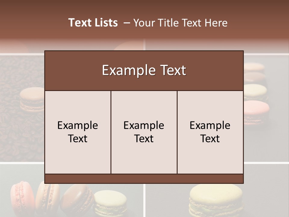 Graines Marron Rang PowerPoint Template