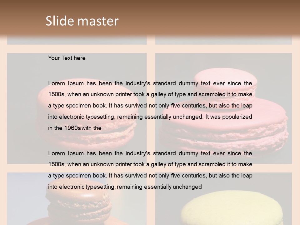 Sucrerie Boulangerie Aliment PowerPoint Template