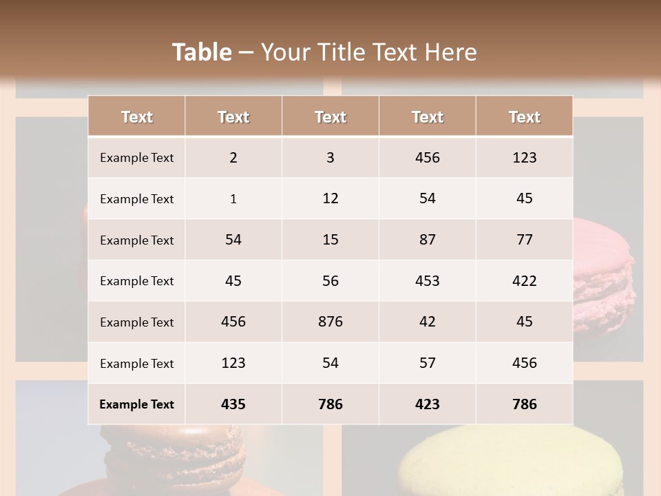 Sucrerie Boulangerie Aliment PowerPoint Template