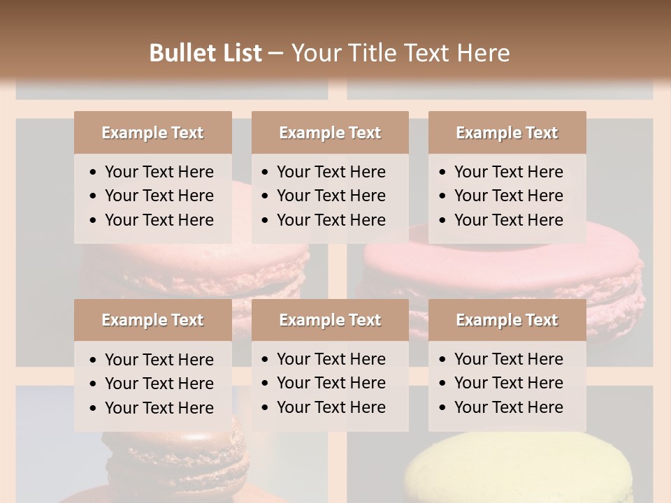 Sucrerie Boulangerie Aliment PowerPoint Template