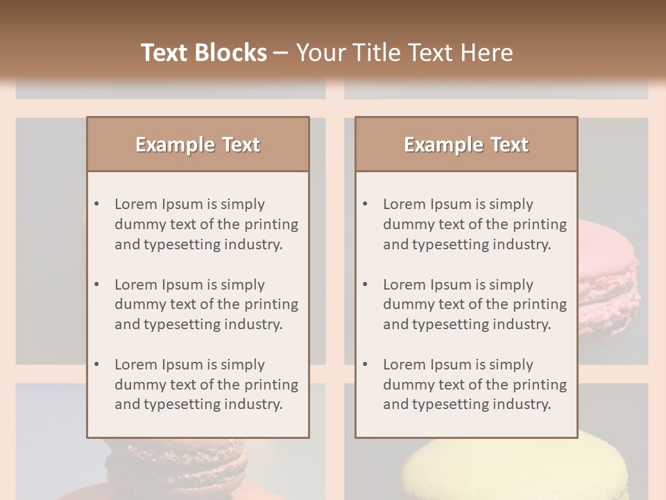 Sucrerie Boulangerie Aliment PowerPoint Template