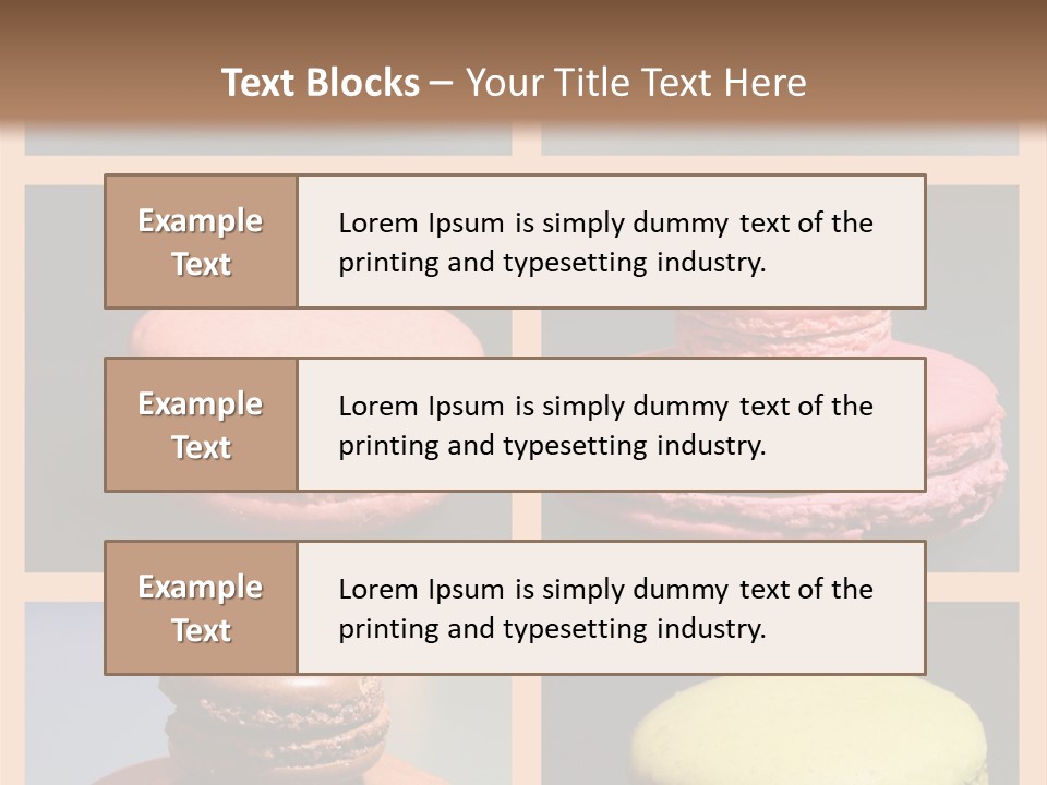 Sucrerie Boulangerie Aliment PowerPoint Template
