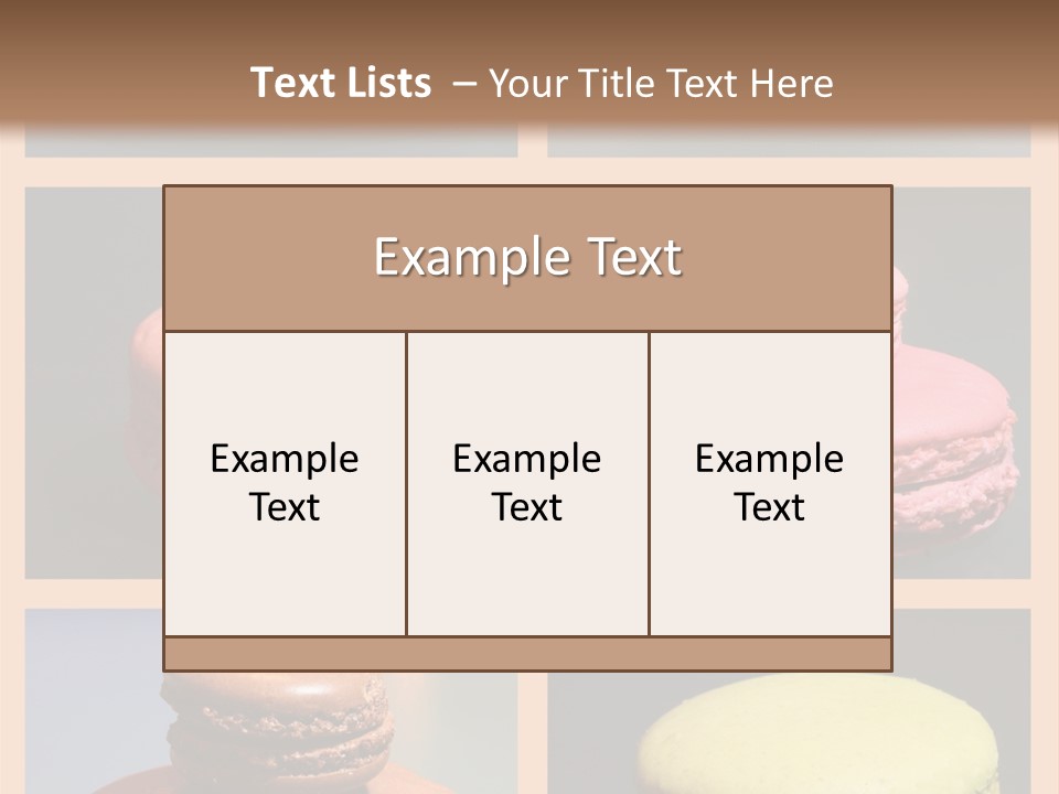Sucrerie Boulangerie Aliment PowerPoint Template