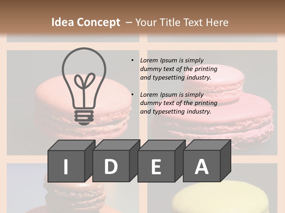 Sucrerie Boulangerie Aliment PowerPoint Template