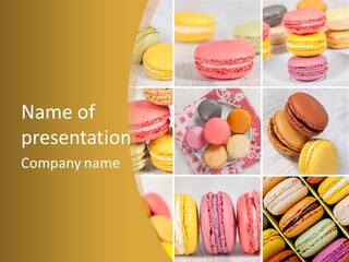 Biscuit Sweet Food Round PowerPoint Template