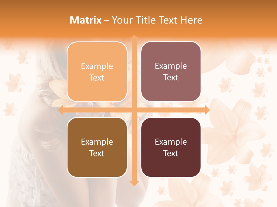 Isolated Floral Pretty PowerPoint Template