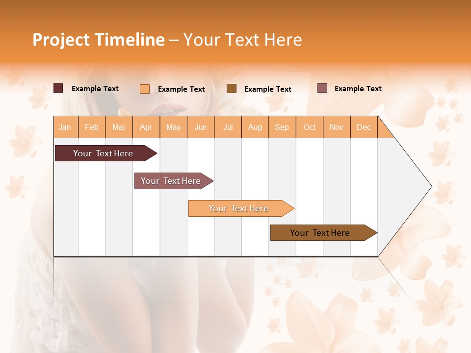 Isolated Floral Pretty PowerPoint Template
