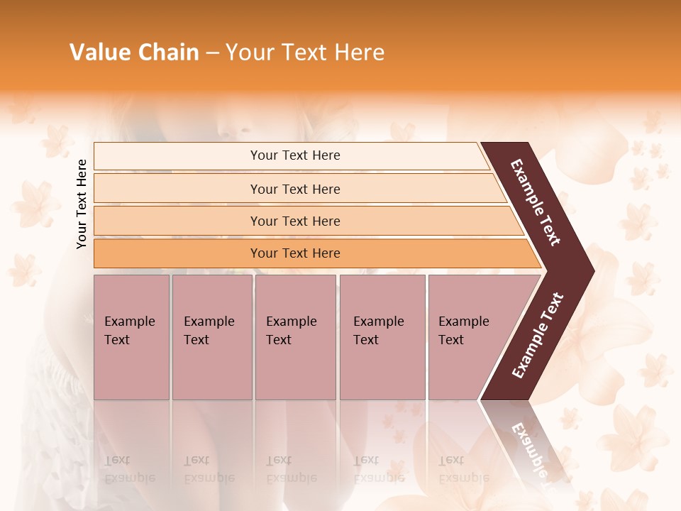 Isolated Floral Pretty PowerPoint Template