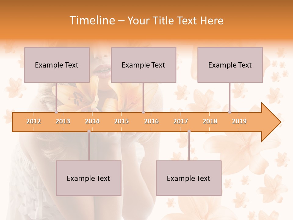 Isolated Floral Pretty PowerPoint Template