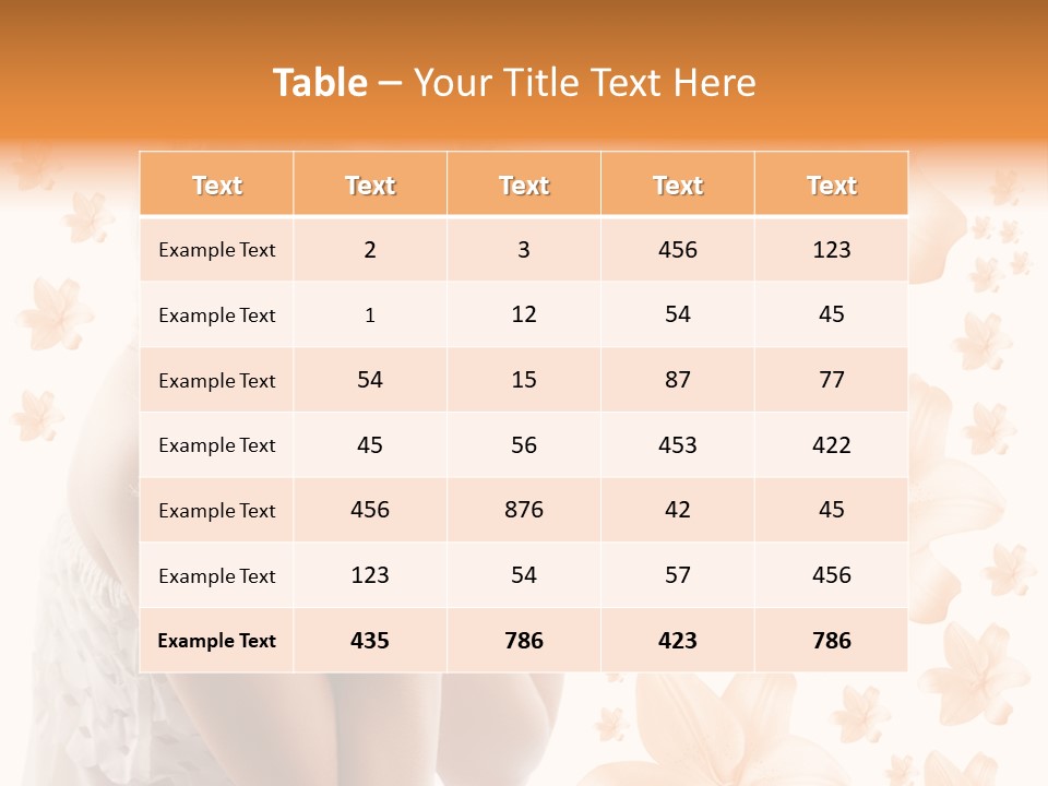 Isolated Floral Pretty PowerPoint Template