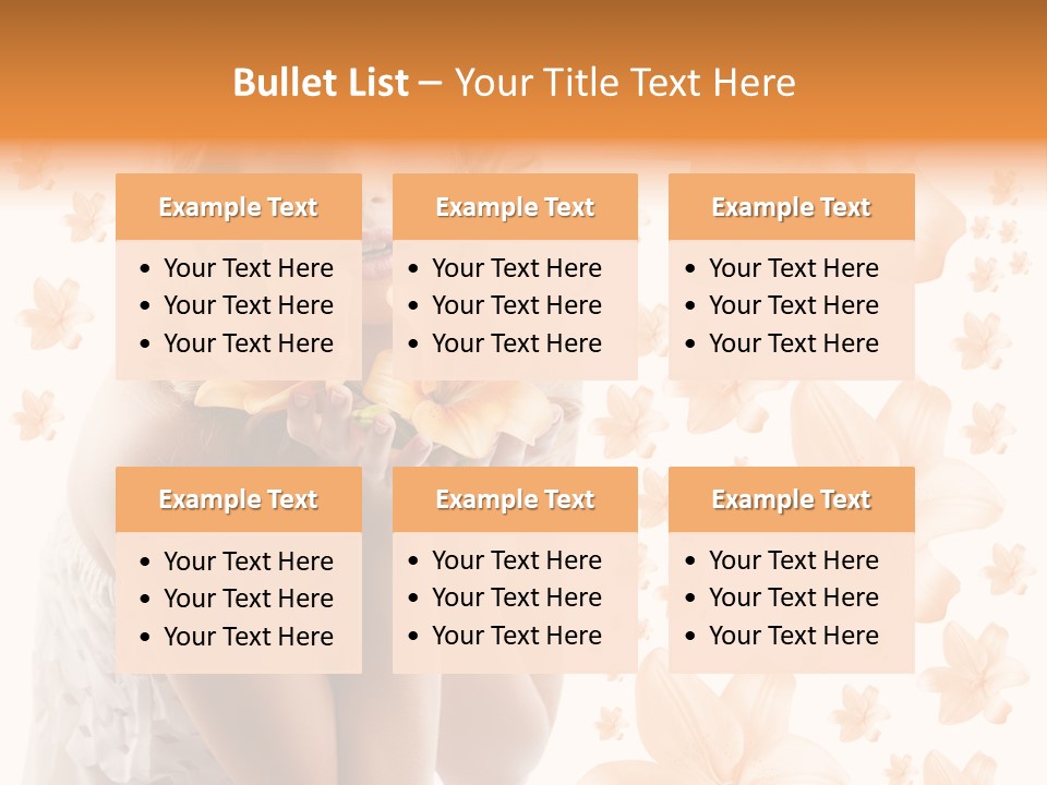 Isolated Floral Pretty PowerPoint Template