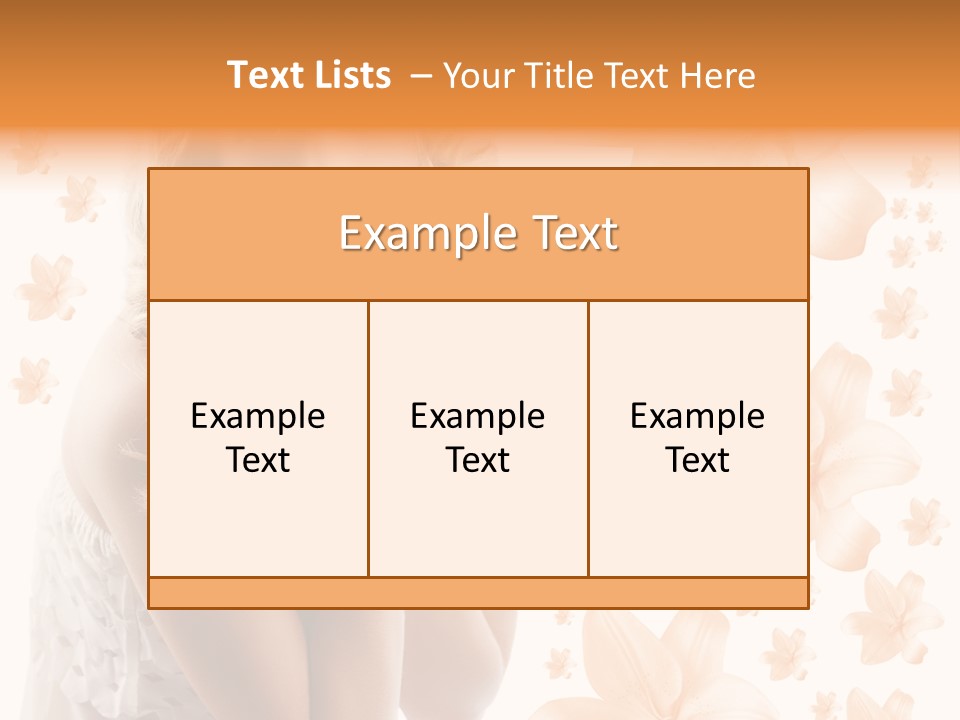 Isolated Floral Pretty PowerPoint Template