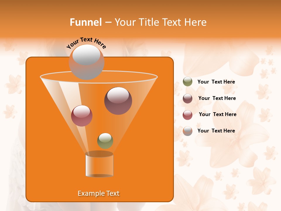 Isolated Floral Pretty PowerPoint Template