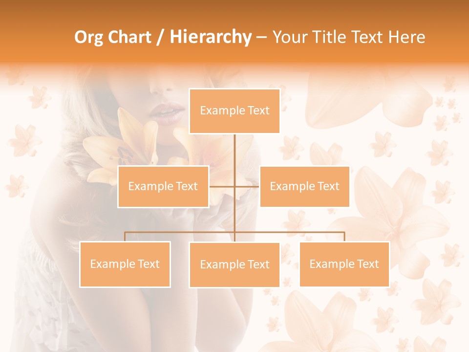 Isolated Floral Pretty PowerPoint Template