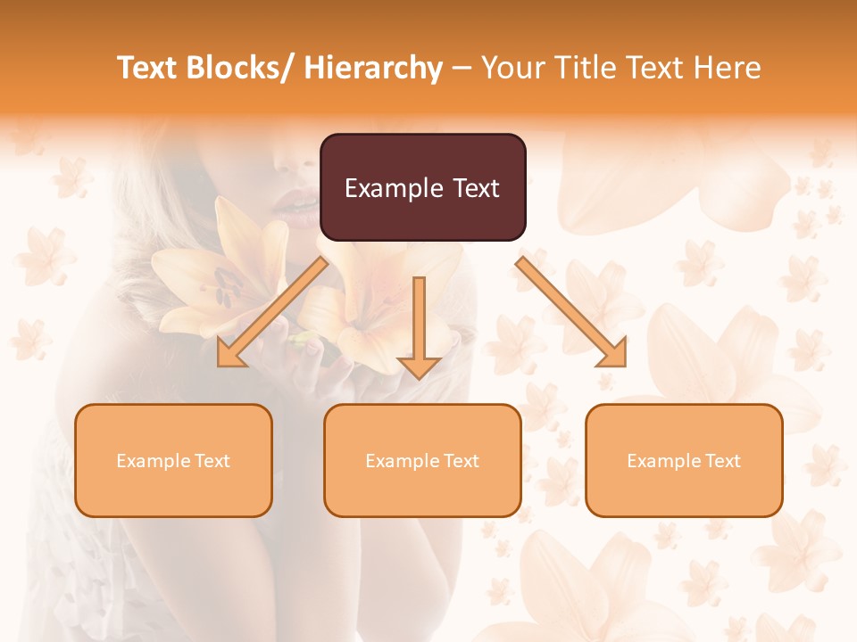 Isolated Floral Pretty PowerPoint Template