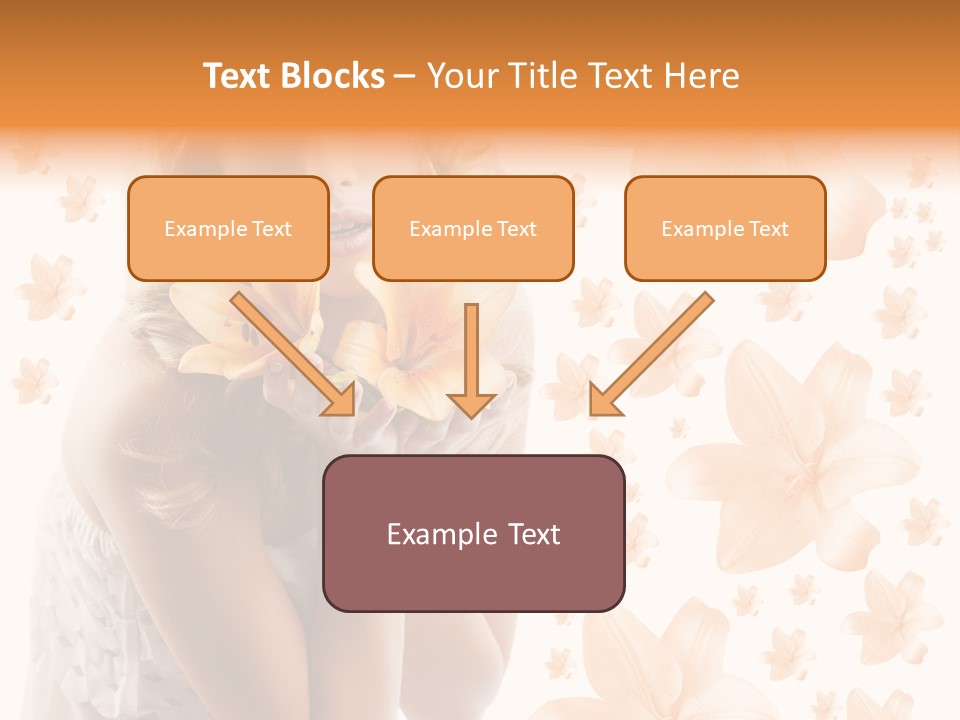 Isolated Floral Pretty PowerPoint Template