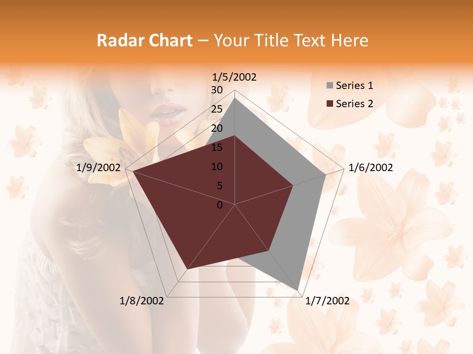 Isolated Floral Pretty PowerPoint Template