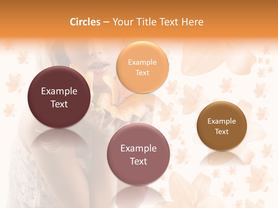 Isolated Floral Pretty PowerPoint Template