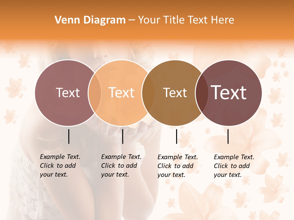 Isolated Floral Pretty PowerPoint Template