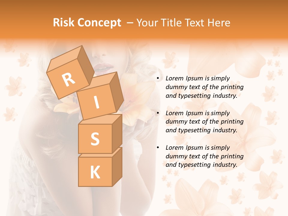 Isolated Floral Pretty PowerPoint Template