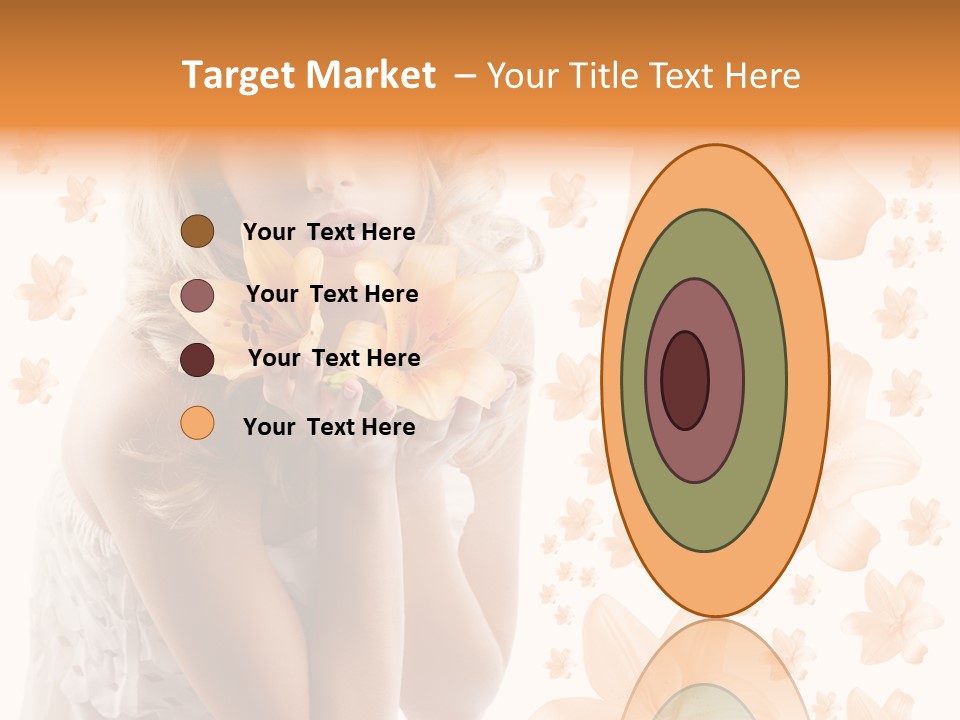 Isolated Floral Pretty PowerPoint Template