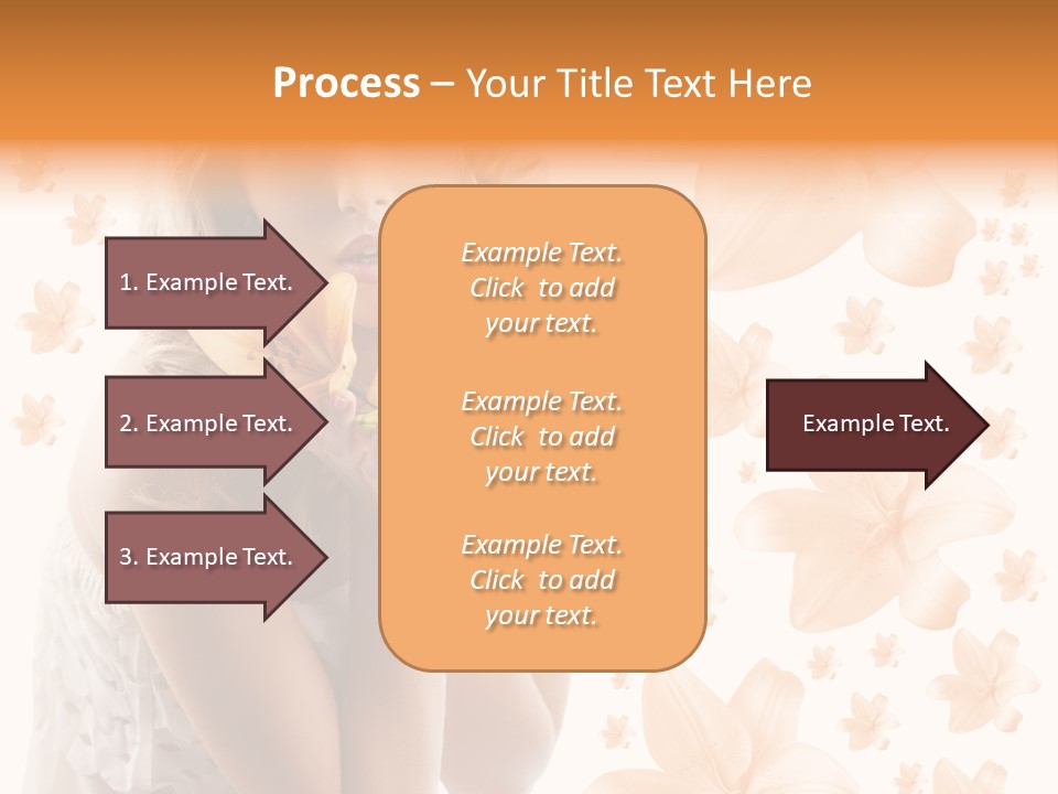 Isolated Floral Pretty PowerPoint Template