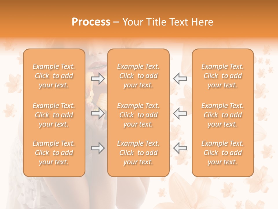 Isolated Floral Pretty PowerPoint Template