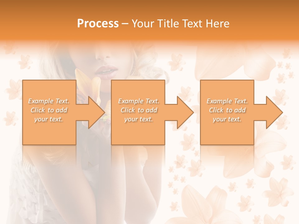 Isolated Floral Pretty PowerPoint Template