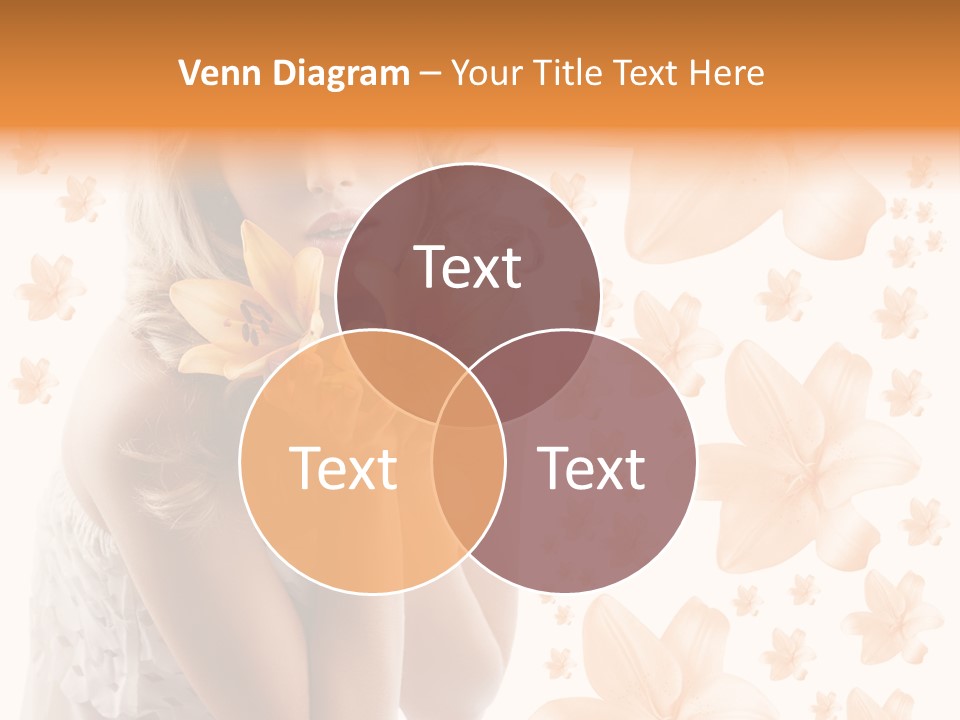 Isolated Floral Pretty PowerPoint Template