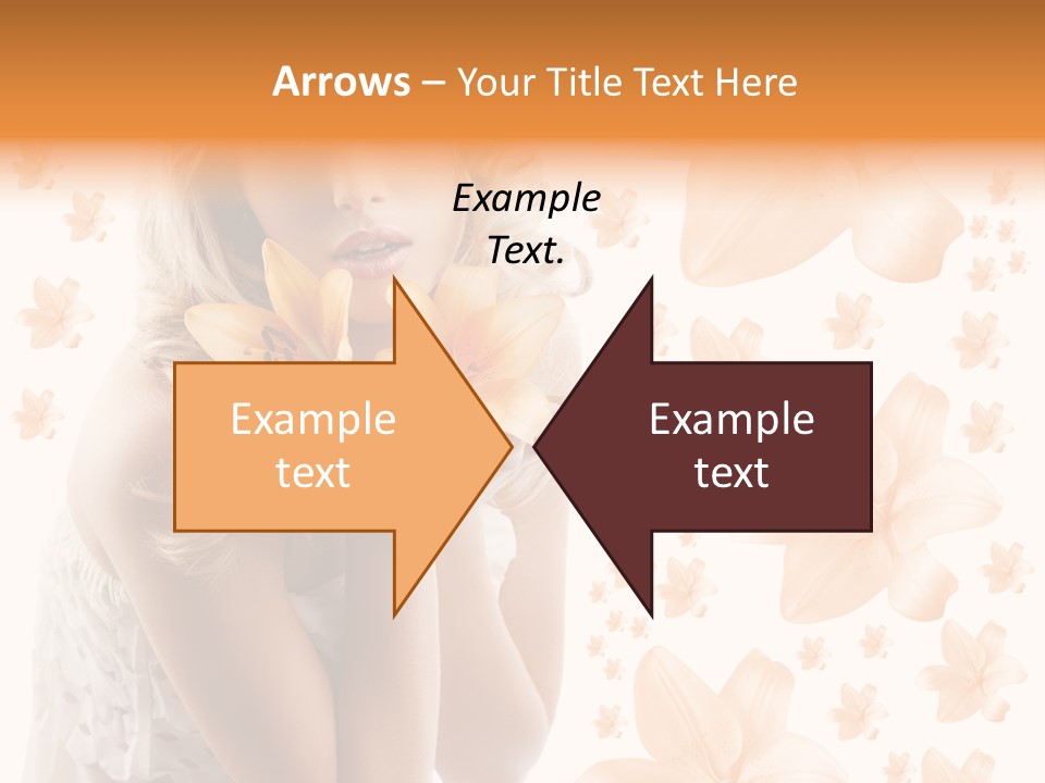 Isolated Floral Pretty PowerPoint Template