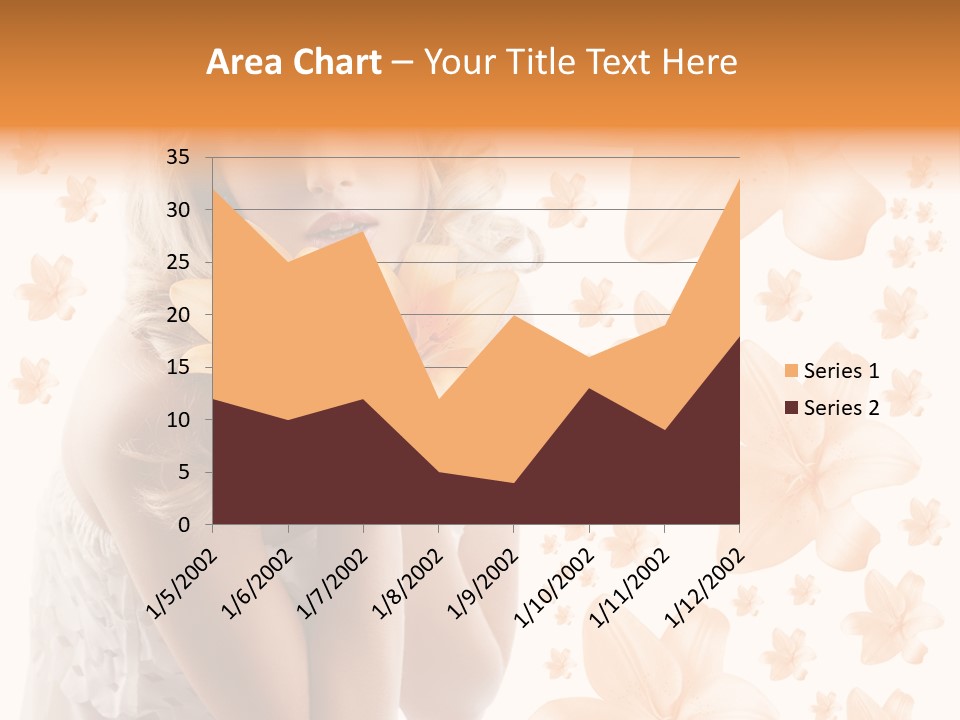 Isolated Floral Pretty PowerPoint Template
