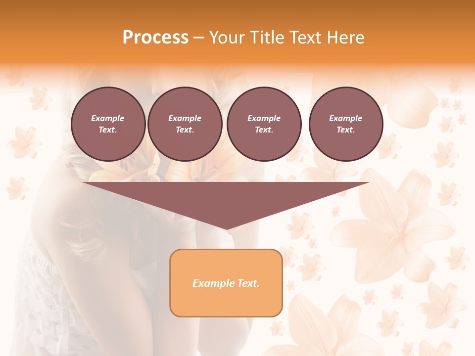 Isolated Floral Pretty PowerPoint Template