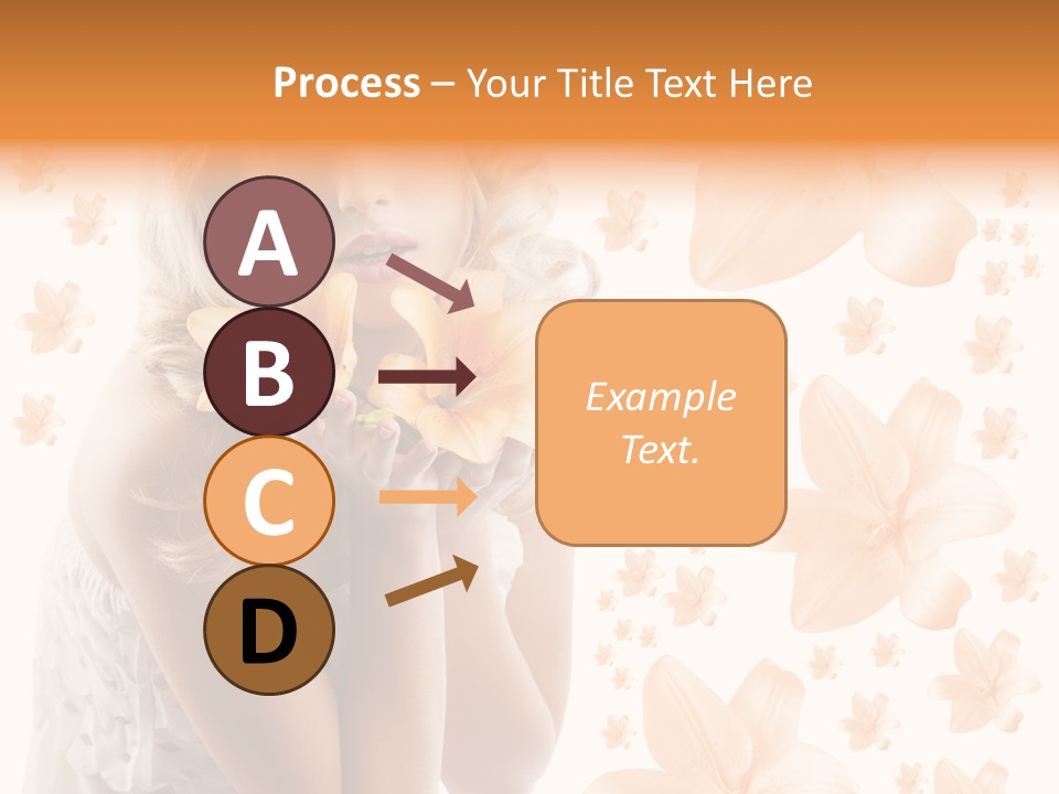 Isolated Floral Pretty PowerPoint Template