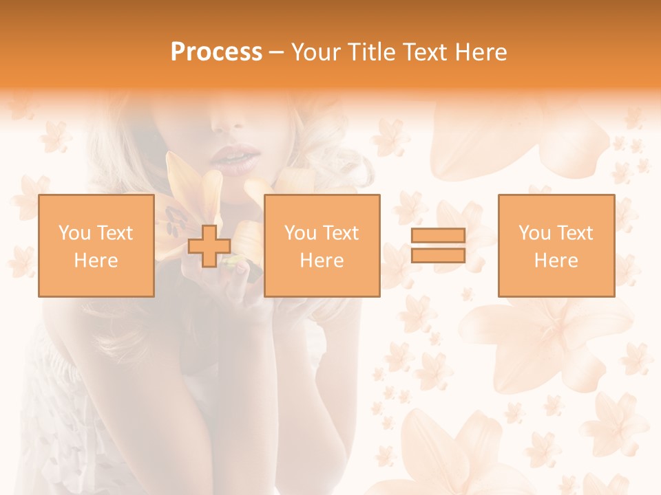 Isolated Floral Pretty PowerPoint Template